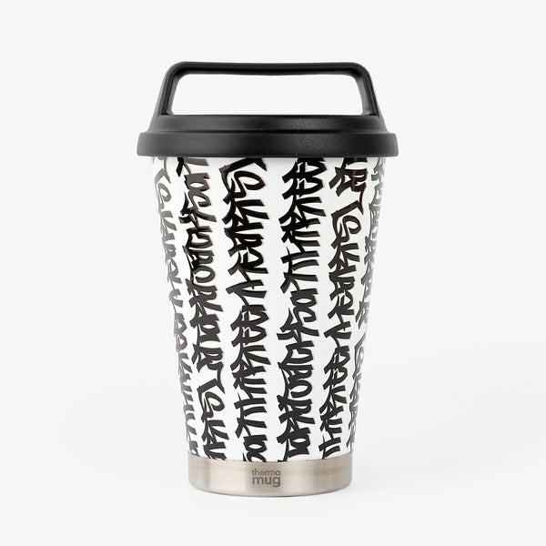 LA TORA JACKSON THIRTEEN HEARTS thermo mug GRIP TUMBLER WHITE