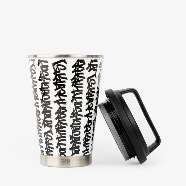 LA TORA JACKSON THIRTEEN HEARTS thermo mug GRIP TUMBLER WHITE