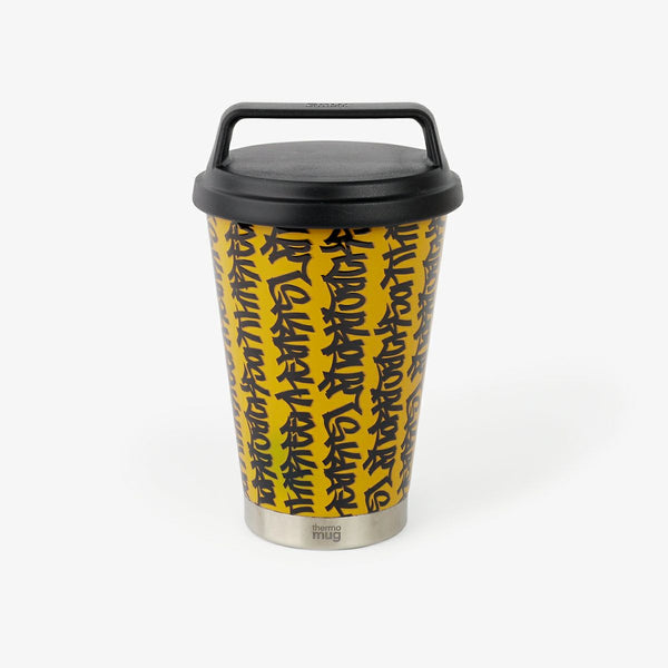 LA TORA JACKSON THIRTEEN HEARTS thermo mug GRIP TUMBLER YELLOW