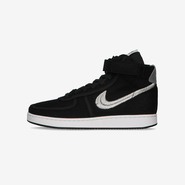 NIKE VANDAL HI SP [STUSSY] BLACK/METALLIC SILVER/BLACK