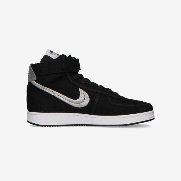 NIKE VANDAL HI SP 【STUSSY】 BLACK/METALLIC SILVER/BLACK