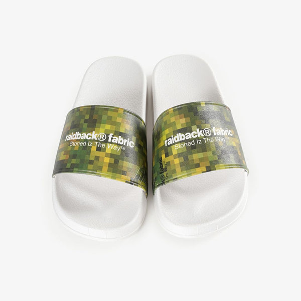 raidback fabric PIXCEL CAMO SANDALS WHITE