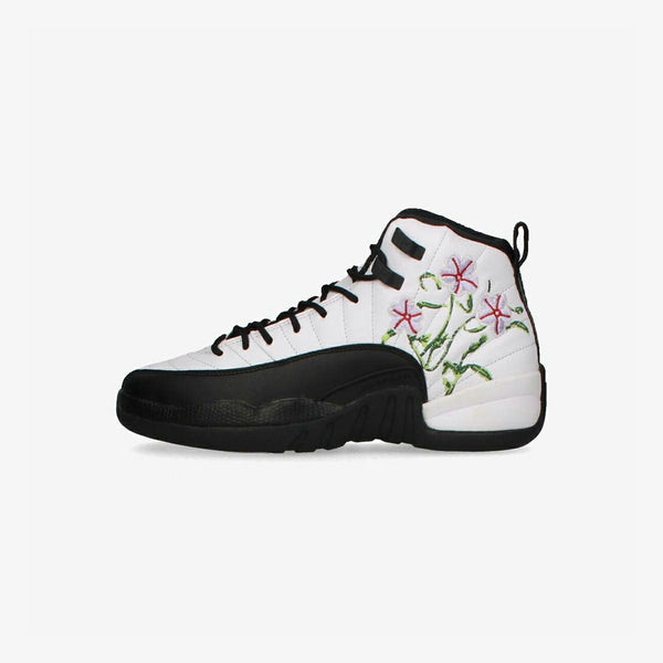 NIKE AIR JORDAN 12 RETRO GS WHITE/BLACK/VIVID GREEN