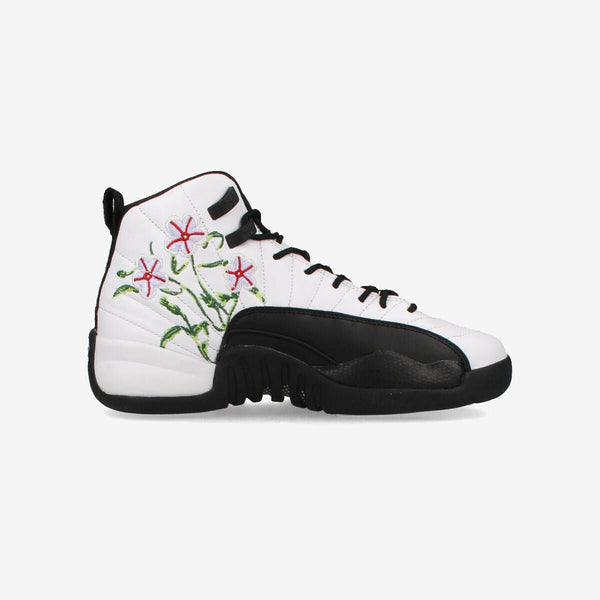 NIKE AIR JORDAN 12 RETRO GS WHITE/BLACK/VIVID GREEN