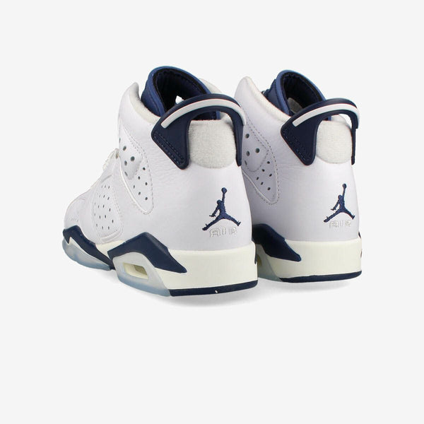 NIKE AIR JORDAN 6 RETRO GS WHITE/MIDNIGHT NAVY