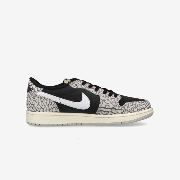 NIKE AIR JORDAN 1 RETRO LOW OG [BLACK CEMENT] BLACK/MUSLIN/TECH GRAY/WHITE