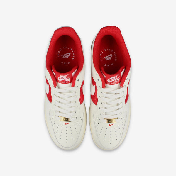 NIKE AIR FORCE 1 '07 SAIL/UNIVERSITY RED/COCONUT MILK/SAIL