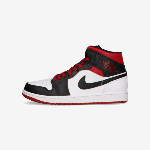 NIKE AIR JORDAN 1 MID WHITE/GYM RED/BLACK