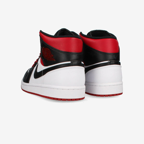 NIKE AIR JORDAN 1 MID WHITE/GYM RED/BLACK