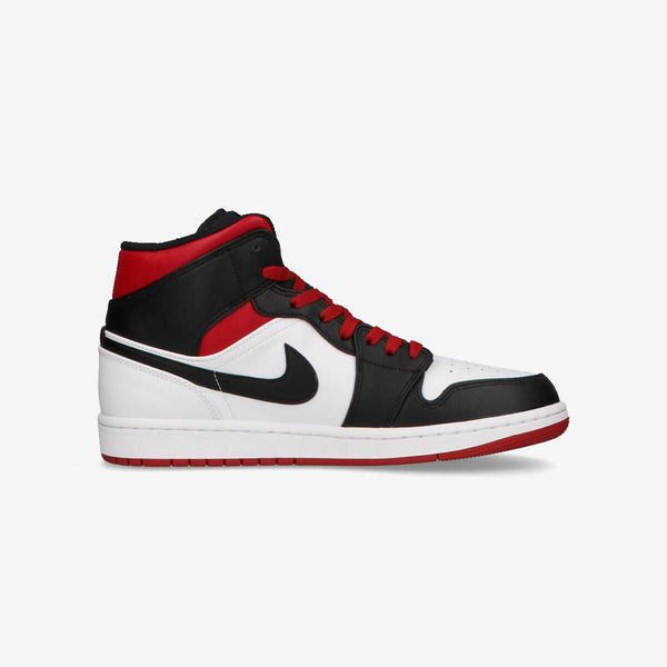 NIKE AIR JORDAN 1 MID WHITE/GYM RED/BLACK