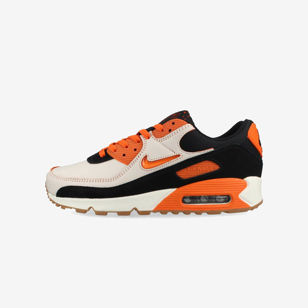 NIKE AIR MAX 90 PREMIUM SAIL/SAFETY ORANGE/BLACK