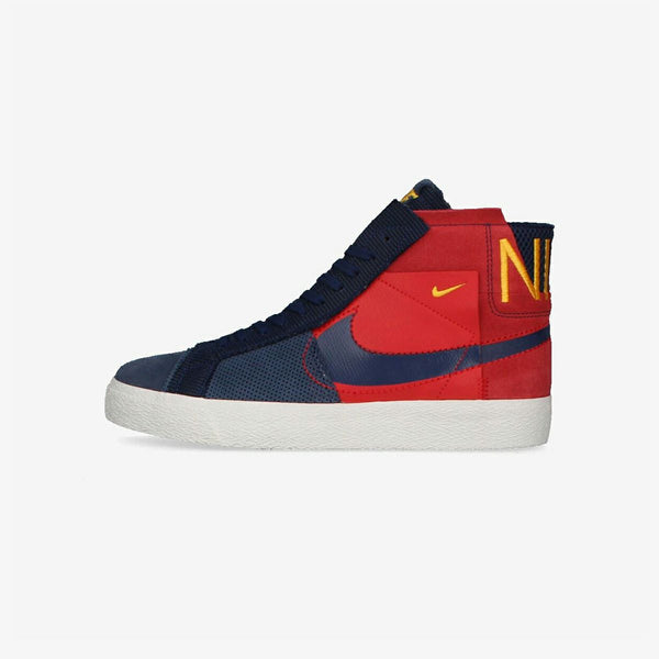 NIKE SB ZOOM BLAZER MID PREMIUM UNIVERSITY RED/MIDNIGHT NAVY