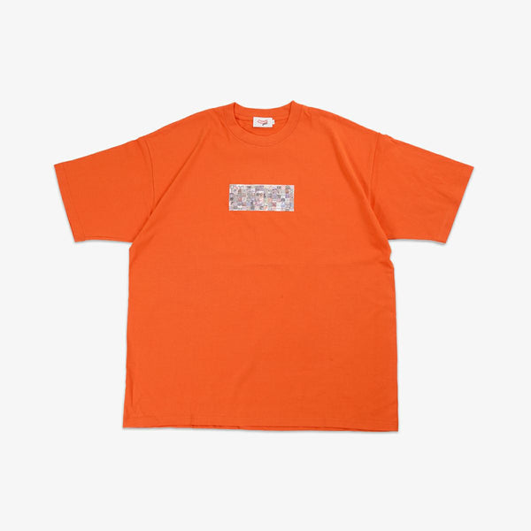 raidback fabric CREAM BILL,Y'ALL TEE ORANGE