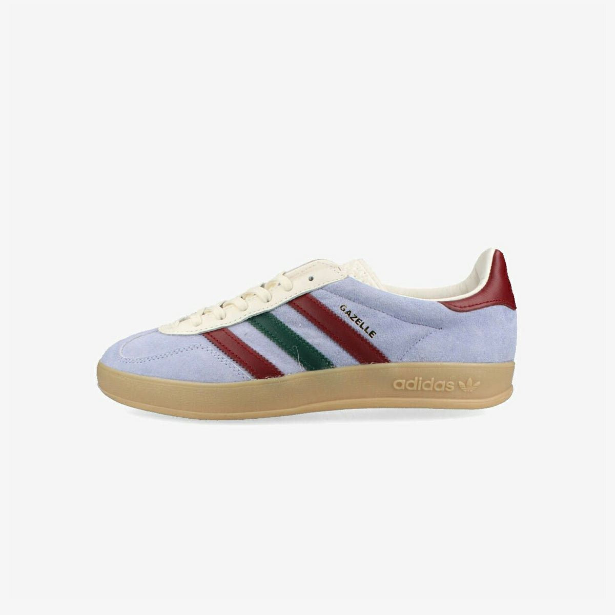 adidas GAZELLE INDOOR BLUE DAWN/COLLEGE BURGUNDY/COLLEGE GREEN