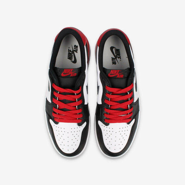 NIKE AIR JORDAN 1 RETRO LOW OG 【BLACK TOE】 WHITE/BLACK/VARSITY RED