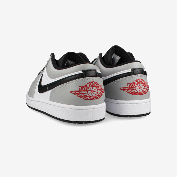 NIKE AIR JORDAN 1 LOW LT SMOKE GREY/GYM RED/WHITE/BLACK