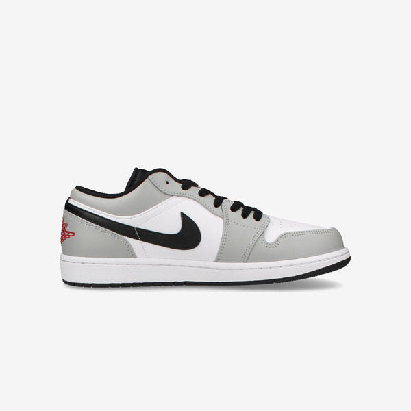 NIKE AIR JORDAN 1 LOW LT SMOKE GREY/GYM RED/WHITE/BLACK