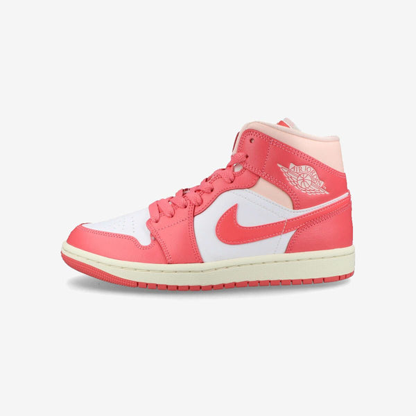 NIKE WMNS AIR JORDAN 1 MID WHITE/SEA CORAL/ATMOSPHERE