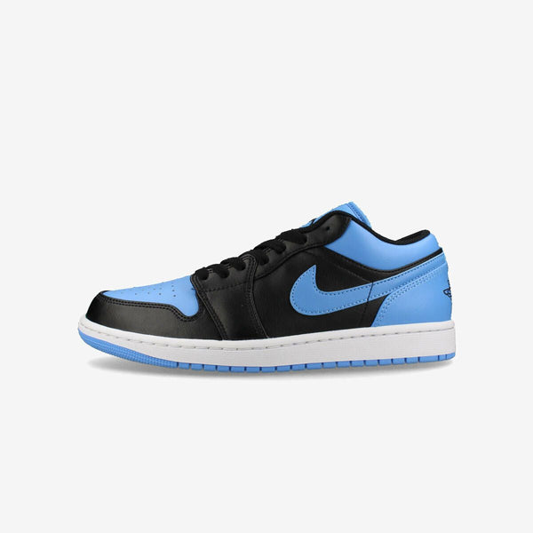 NIKE AIR JORDAN 1 LOW BLACK/BLACK/UNIVERSITY BLUE/WHITE