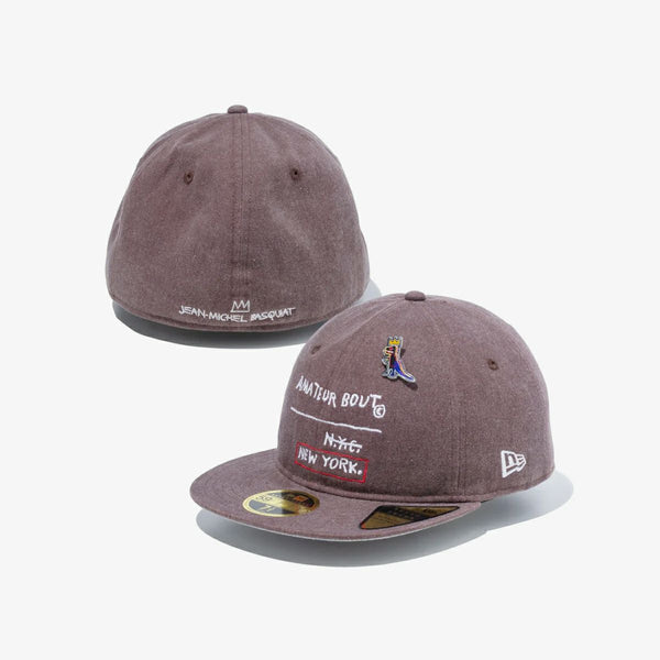 NEW ERA RC 59FIFTY FLAT VISOR JEAN MICHEL BASQUIAT ACID WASH BROWN