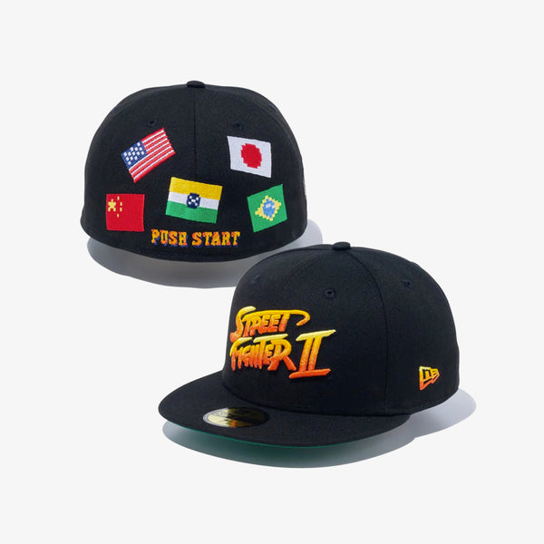 NEW ERA 59FIFTY STREET FIGHTER II TITLE LOGO BLACK