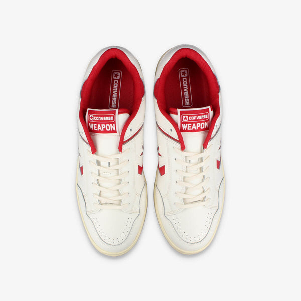 CONVERSE WEAPON CC OX WHITE/DARK RED