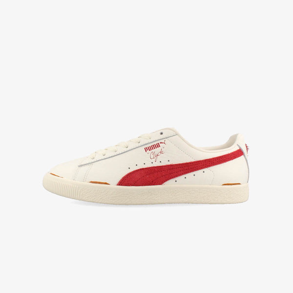 PUMA CLYDE NEVERWORN III WARM WHITE/CLUB RED