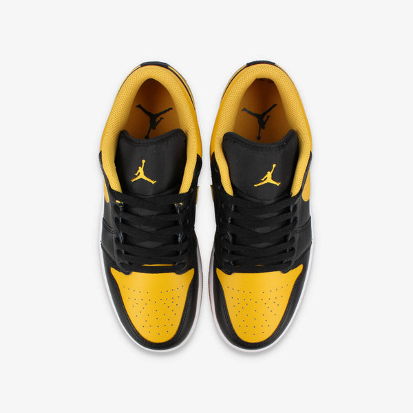 NIKE AIR JORDAN 1 LOW BLACK/YELLOW OCHRE/WHITE