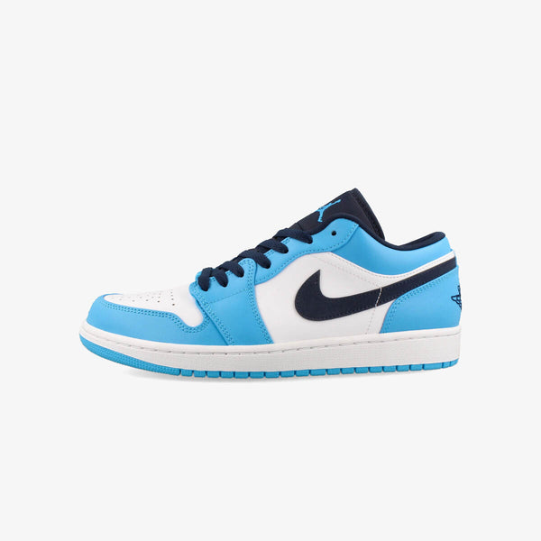 NIKE AIR JORDAN 1 LOW 【UNC】 WHITE/DK POWDER BLUE/OBSIDIAN