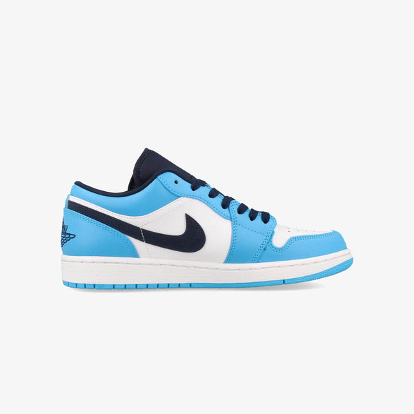 NIKE AIR JORDAN 1 LOW 【UNC】 WHITE/DK POWDER BLUE/OBSIDIAN