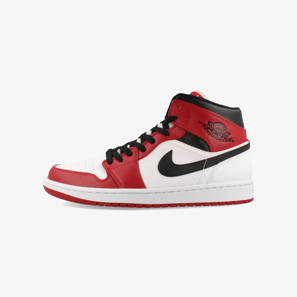 NIKE AIR JORDAN 1 MID WHITE/GYM RED/BLACK