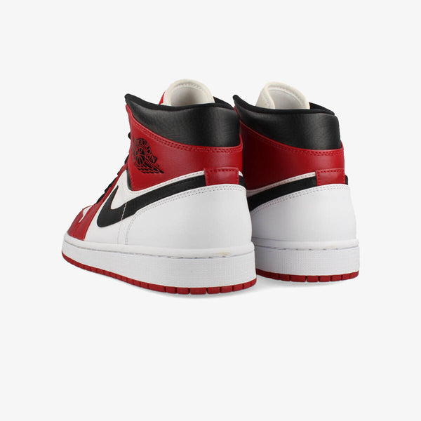 NIKE AIR JORDAN 1 MID WHITE/GYM RED/BLACK