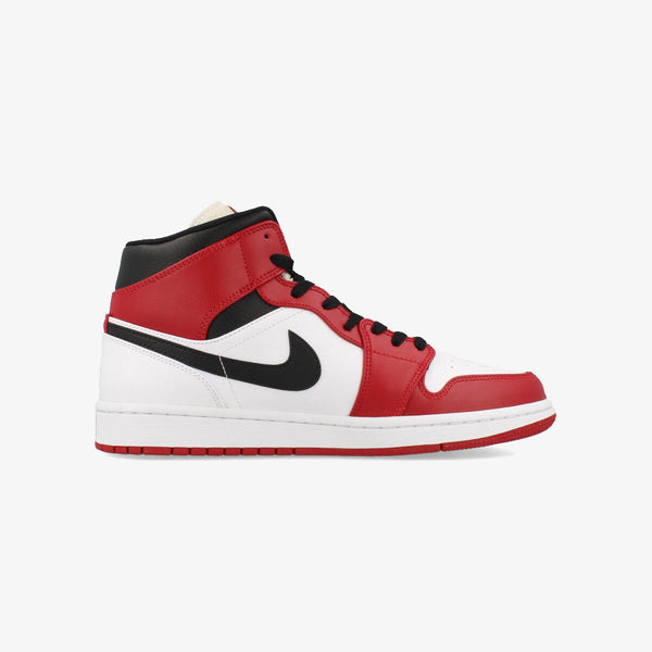 NIKE AIR JORDAN 1 MID WHITE/GYM RED/BLACK