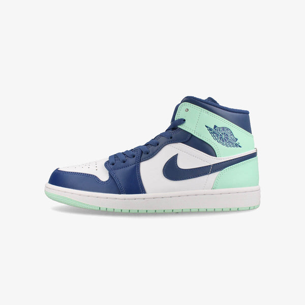 NIKE AIR JORDAN 1 MID MYSTIC NAVY/MINT FOAM/WHITE