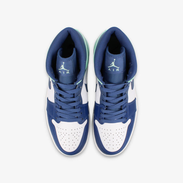 NIKE AIR JORDAN 1 MID MYSTIC NAVY/MINT FOAM/WHITE