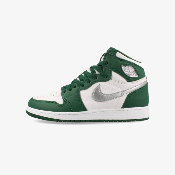 NIKE AIR JORDAN 1 RETRO HIGH OG GS GORGE GREEN/METALLIC SILVER/WHITE