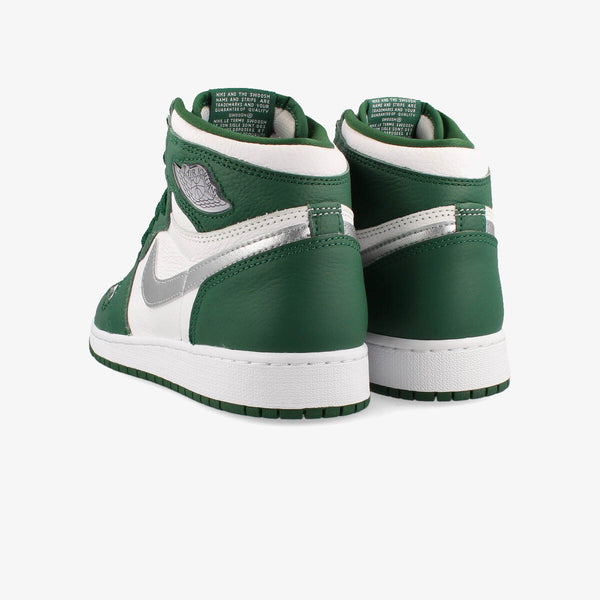 NIKE AIR JORDAN 1 RETRO HIGH OG GS GORGE GREEN/METALLIC SILVER/WHITE