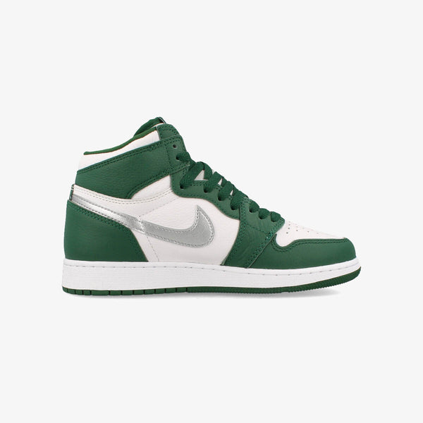 NIKE AIR JORDAN 1 RETRO HIGH OG GS GORGE GREEN/METALLIC SILVER/WHITE