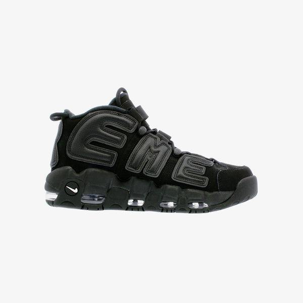 NIKE × SUPREME AIR MORE UPTEMPO BLACK/BLACK/WHITE [SUPREME]