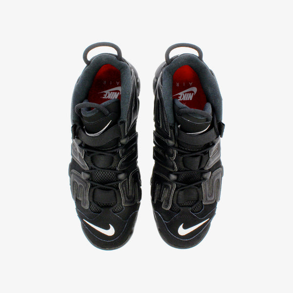 NIKE × SUPREME AIR MORE UPTEMPO BLACK/BLACK/WHITE [SUPREME]