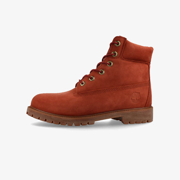 Timberland 6inch PREMIUM BOOT WP JUNIOR'S DARK RED NUBUCK