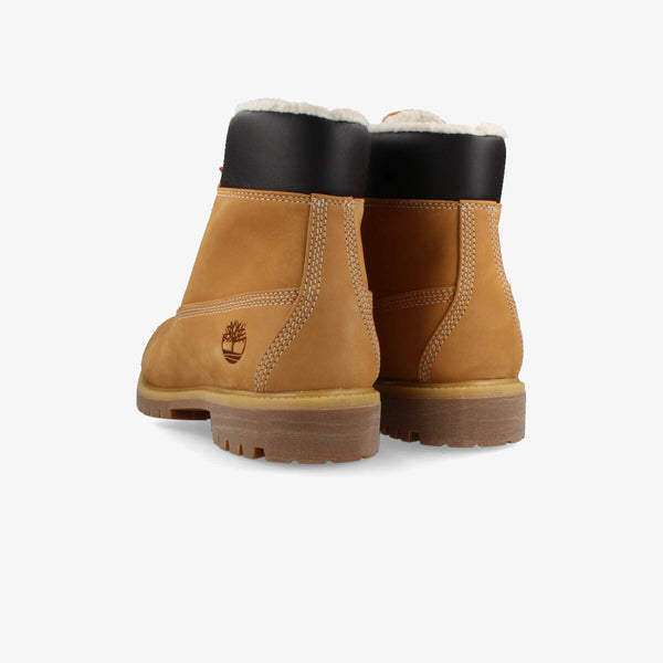 TIMBERLAND 6inch PREMIUM FUR/WARM LIN WHEAT NUBUCK