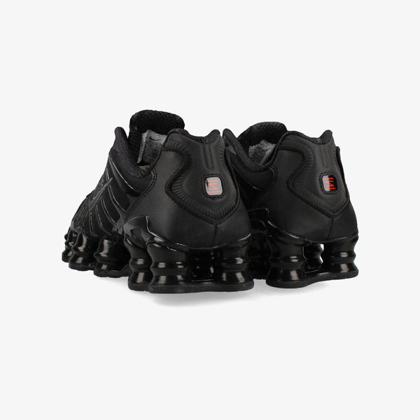 NIKE WMNS SHOX TL BLACK/BLACK/MTLC HEMATITE/MAX ORANGE