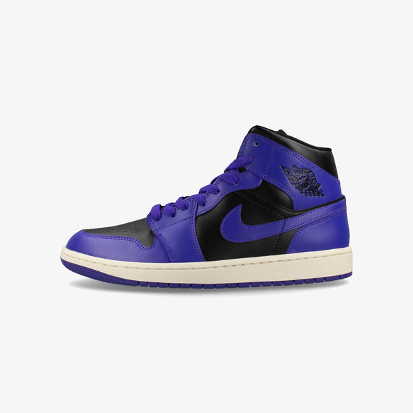 NIKE WMNS AIR JORDAN 1 MID BLACK/DARK CONCORD/SAIL