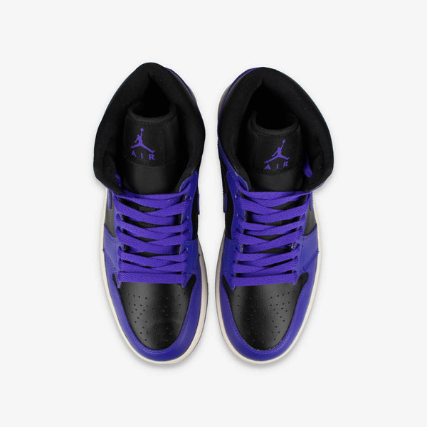 NIKE WMNS AIR JORDAN 1 MID BLACK/DARK CONCORD/SAIL