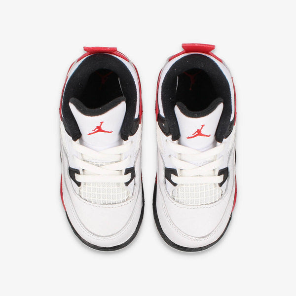 NIKE AIR JORDAN 4 RETRO TD WHITE/FIRE RED/BLACK