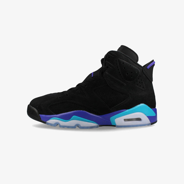 NIKE AIR JORDAN 6 RETRO BLACK/BRIGHT CONCORD/AQUATONE