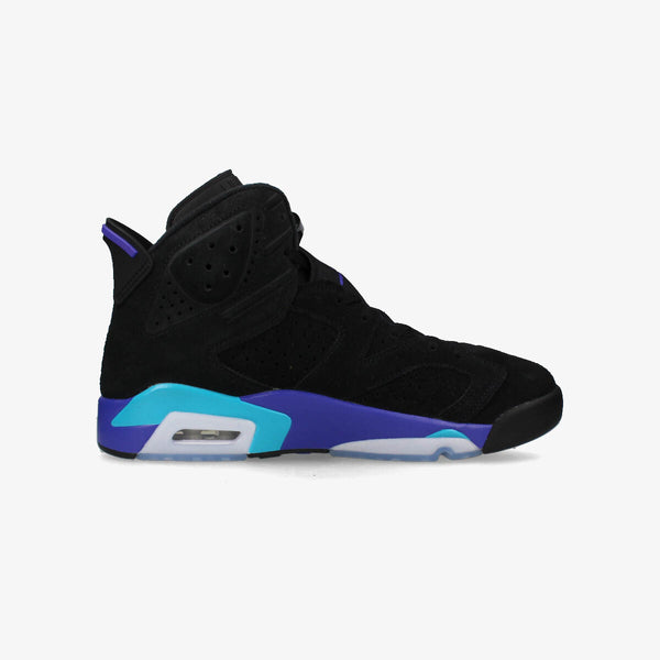 NIKE AIR JORDAN 6 RETRO BLACK/BRIGHT CONCORD/AQUATONE