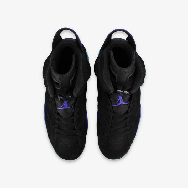 NIKE AIR JORDAN 6 RETRO BLACK/BRIGHT CONCORD/AQUATONE