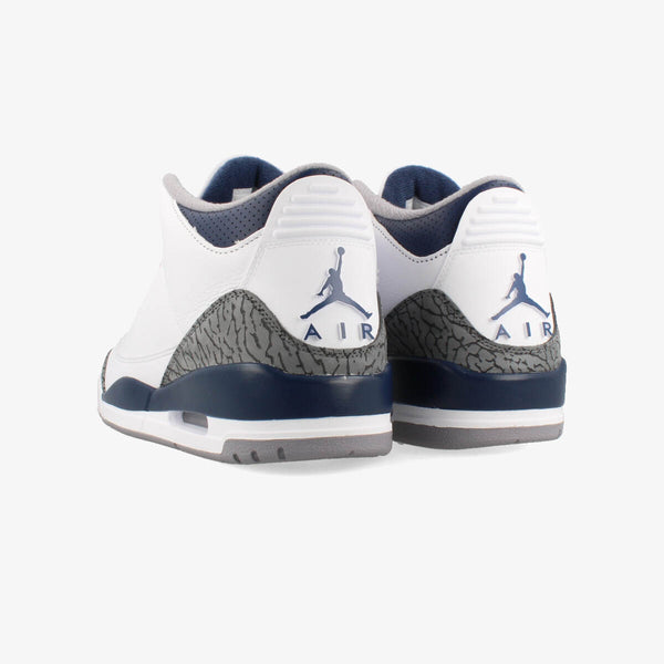 NIKE AIR JORDAN 3 RETRO WHITE/MIDNIGHT NAVY/CEMENT GREY/BLACK